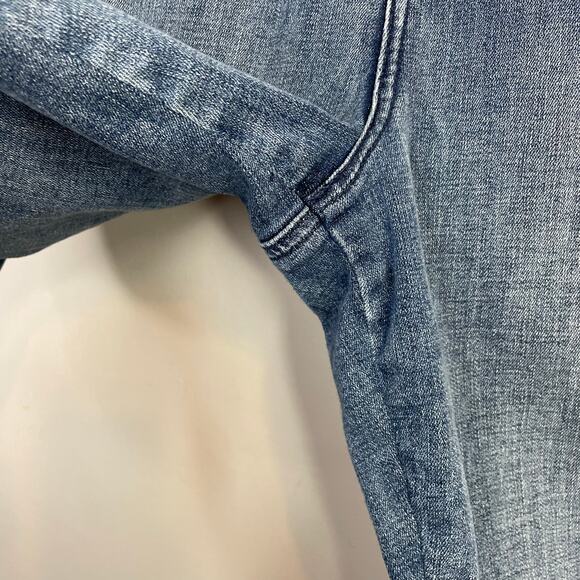 NYDJ Fiona Slim Ankle Crop Flare Tummy Tuck Shadow Stripe Jeans Womens 20W 20 W - Picture 9 of 16